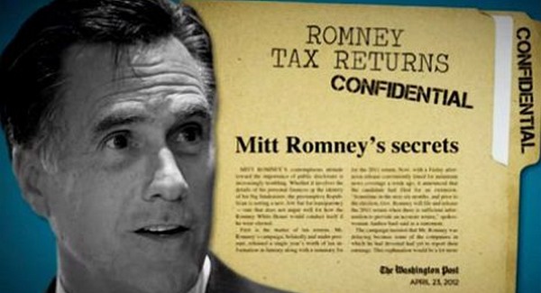 Adóokmányaival zsarolják Romneyt