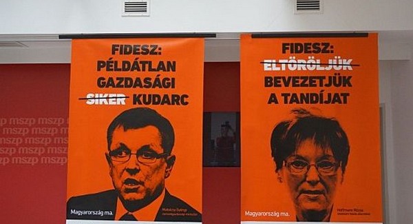 Plakátra tették a Fideszt 