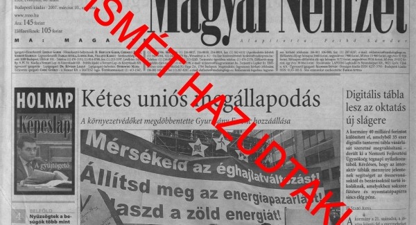 Megint hazudott a Magyar Nemzet