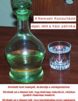Pálinkás képeslapot vitt Orbánnak az LMP 