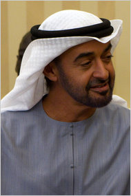 Sheik Mohamed bin Zayed al-Nahyan of Abu Dhab