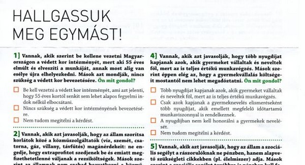 Ne küldjék vissza a szociális kérdőíveket!