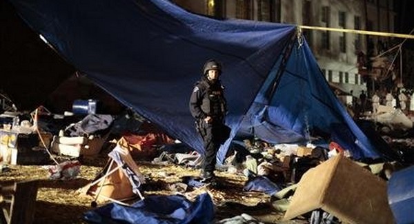 L. A.-ben is feloszlatták az Occupy táborát