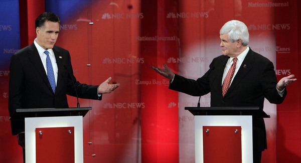 Romney és Gingrich összecsaptak