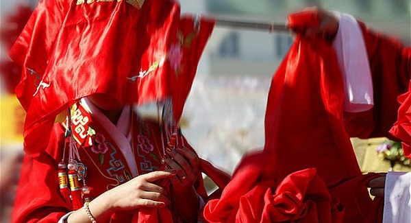 Szellemesküvő volt Kínában