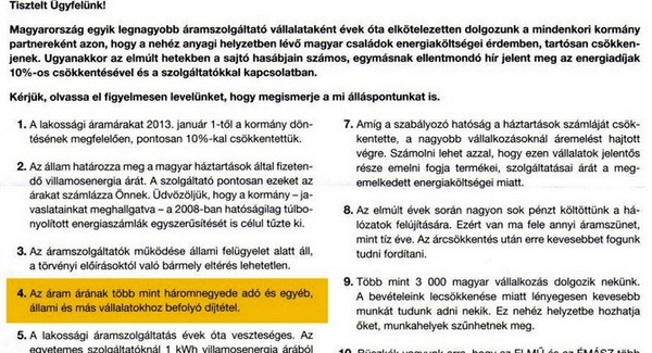 Kiverte a biztosítékot az ELMŰ-nél a kormány