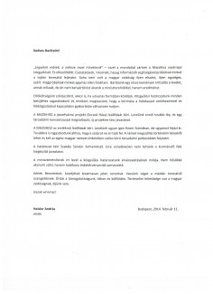 Mazsihisz elnoki level